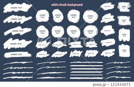 シンプルな白ブラシデザイン背景とライン 121414871