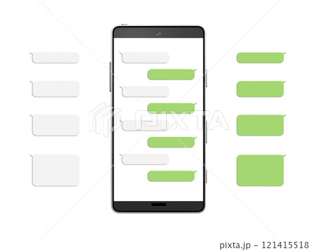 スマホ　携帯電話　スマートフォン　中抜き　マスク付き　合成用 121415518