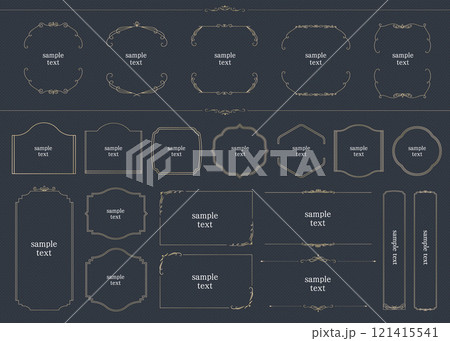 シンプルでエレガントなゴールドフレーム シンプルでエレガントなゴールドフレーム 121415541