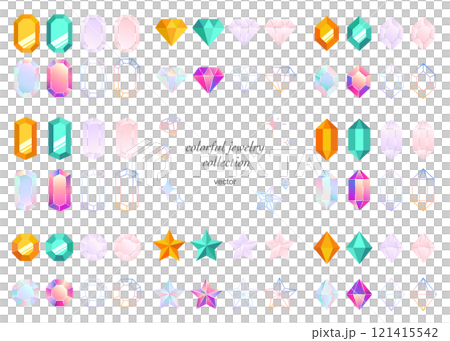 彩色閃光寶石圖示集 121415542
