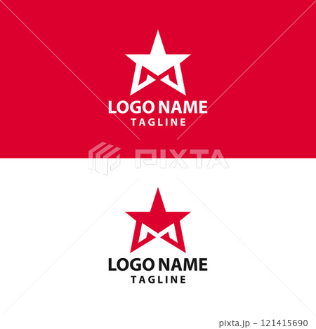 M star logo design vector 121415690