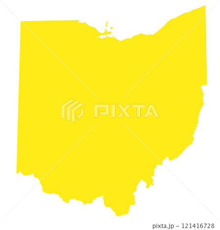 High detailed Ohio illustration map - outline Ohio State Map High detailed Ohio illustration map - outline Ohio State Map 121416728