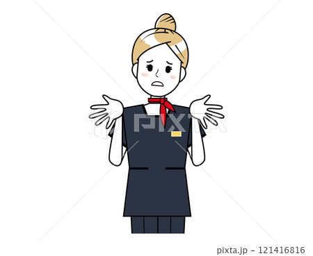 接客する女性のイラスト 美容アドバイススタッフ 接客する女性のイラスト 美容アドバイススタッフ 121416816