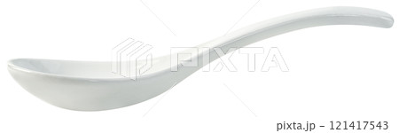 ceramic spoon isolated 121417543