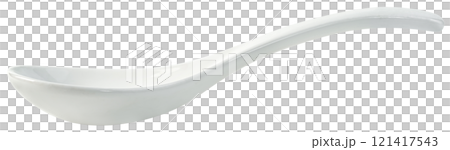 ceramic spoon isolated 121417543