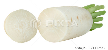 raw Radish isolated 121417547