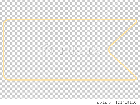 黃色絲帶標題框 黃色絲帶標題框 121419110