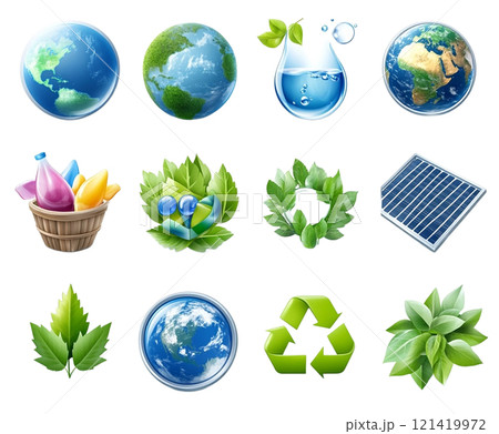 地球の環境を考えるイメージアイコンセット 121419972