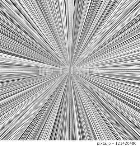 放射状に広がる集中線の背景イラスト 121420480