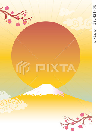 年賀状　背景 121421479