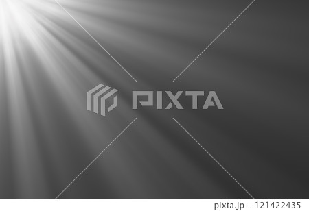 左上から降り注ぐ光　背景画像　グレー 121422435