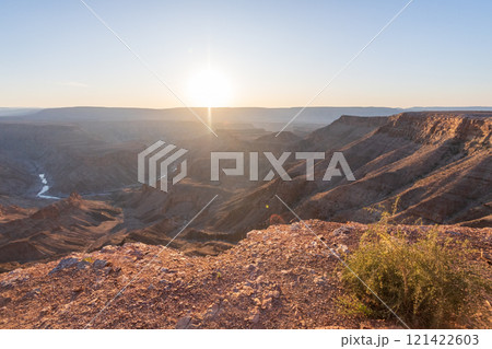 Sunset over fish river canyon Sunset over fish river canyon 121422603