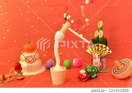 餅つきイメージ 121422809