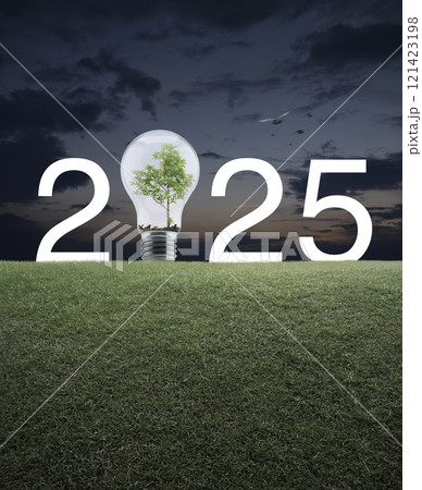 Happy new year 2025 ecological cover concept Happy new year 2025 ecological cover concept 121423198