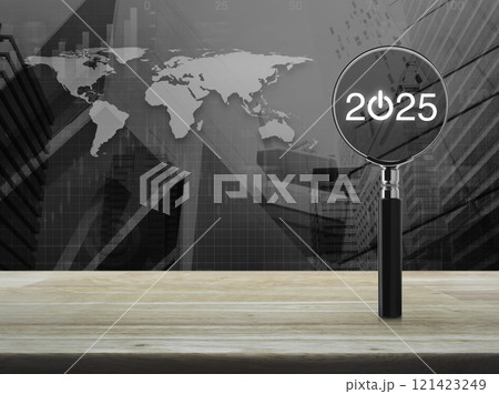 Business happy new year 2025 success concept, Elements of this image furnished by NASA 121423249
