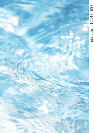 デコボコとした水面　夏色のイメージ 121424657