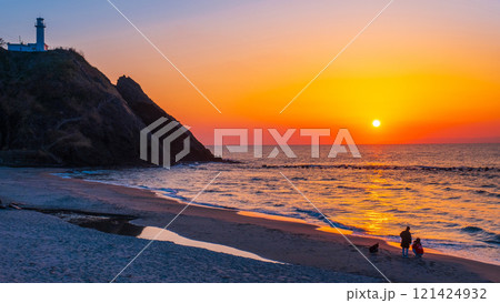 角田浜の夕暮れ 角田浜の夕暮れ 121424932