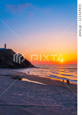 角田浜の夕暮れ 角田浜の夕暮れ 121424935
