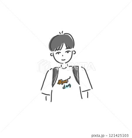 シャツを着た男性のイラスト シャツを着た男性のイラスト 121425103