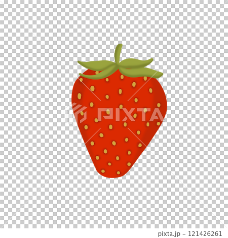 Simple strawberry hand-drawn illustration 121426261