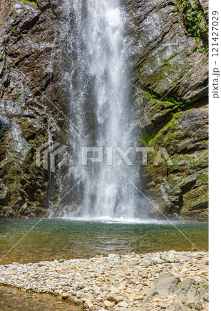 世界遺産「白神山地」　暗門滝　第ニの滝　青森県 121427029