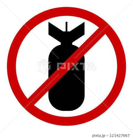 Stop Bombing Sign 121427667