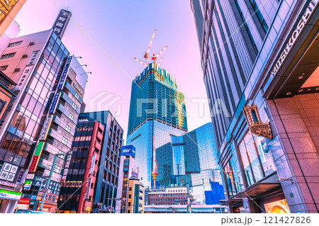 日本の東京都市景観 イブ・日本橋一丁目の再開発事業などを望む=令和6年12月24日 日本の東京都市景観 イブ・日本橋一丁目の再開発事業などを望む=令和6年12月24日 121427826