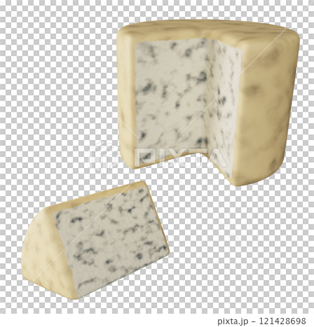 blue cheese 3D graphic image 121428698