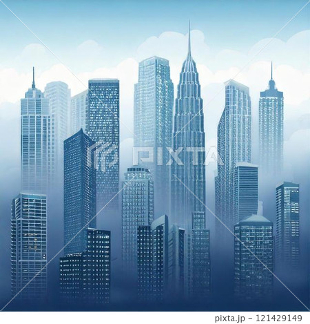 background design with skyscrapers 121429149