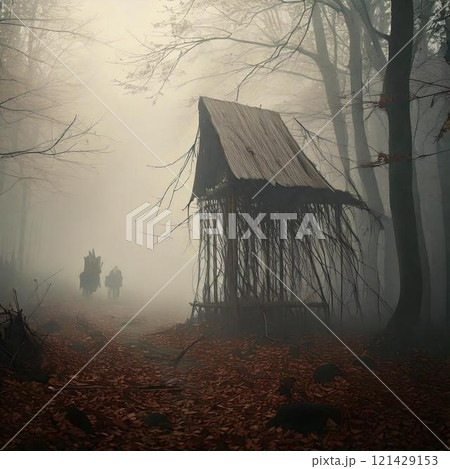 fog in the forest fog in the forest 121429153