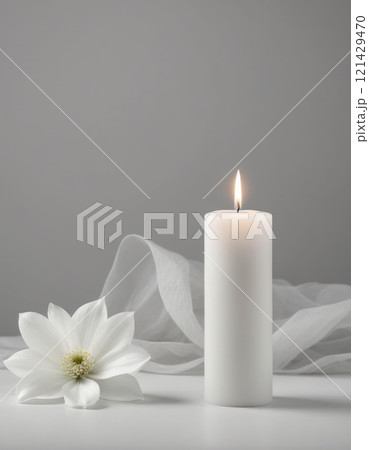 白い花 キャンドル リラクゼーション 祭壇 セレモニー 白い花 キャンドル リラクゼーション 祭壇 セレモニー 121429470