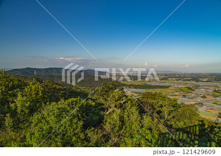 赤羽根展望台から見た田原市の風景(愛知県) 121429609