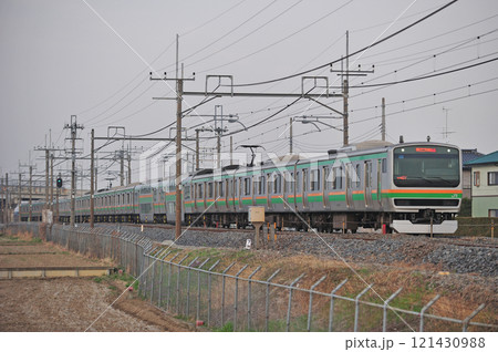 東北本線　栗橋－東鷲宮　JR東日本　E231系1000番台　U521編成（小山） 121430988