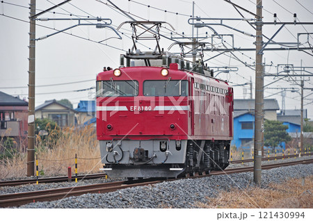 東北本線 栗橋-東鷲宮 JR東日本 EF81-80(田端) 東北本線 栗橋-東鷲宮 JR東日本 EF81-80(田端) 121430994