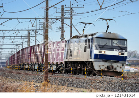 東北本線 東鷲宮-栗橋 JR貨物 EF210-122(新鶴見) 東北本線 東鷲宮-栗橋 JR貨物 EF210-122(新鶴見) 121431014