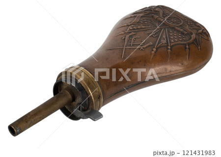 Old west gunpowder flask Old west gunpowder flask 121431983