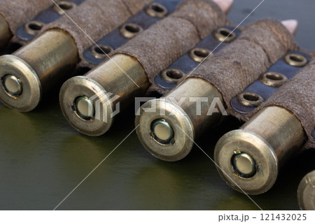 Machine Gun Ammo Belt with Ammunition 121432025