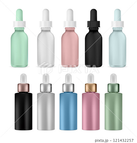 Face serum eyedropper bottle matt glass jar mockup Face serum eyedropper bottle matt glass jar mockup 121432257