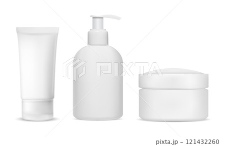 Cream tube soap dispenser cosmetic cream jar mockup Cream tube soap dispenser cosmetic cream jar mockup 121432260