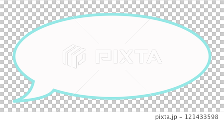 Simple oval speech bubble 1 (light blue and white) Simple oval speech bubble 1 (light blue and white) 121433598