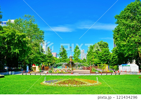夏の北海道 札幌市 大通公園の風景 121434296
