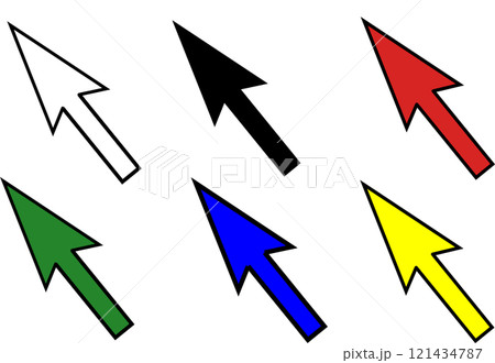 ポインター矢印のアイコンイラストセット 121434787