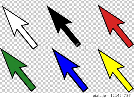 ポインター矢印のアイコンイラストセット 121434787