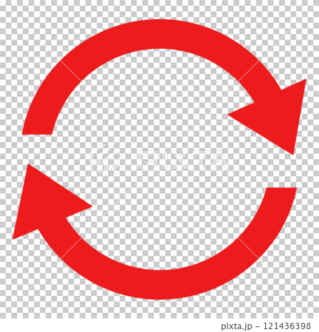 矢印　アイコン　繰り返し 121436398