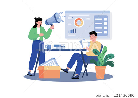 Analytics specialist analyzing SEO data to improve performance. 121436690