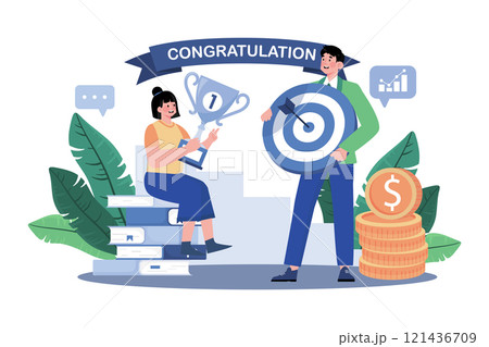 Business coach guiding personal goal achievement. 121436709