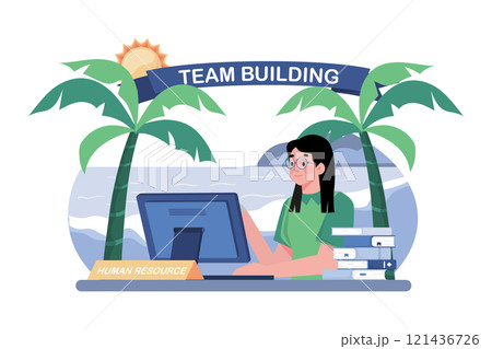 HR manager organizing team building activities. 121436726