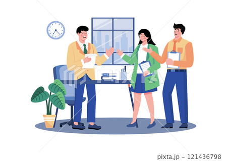 Employers extend job offers to qualified candidates. 121436798
