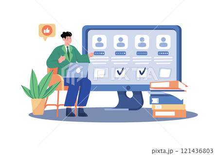 Employers evaluate employee performance through reviews and feedback. Employers evaluate employee performance through reviews and feedback. 121436803