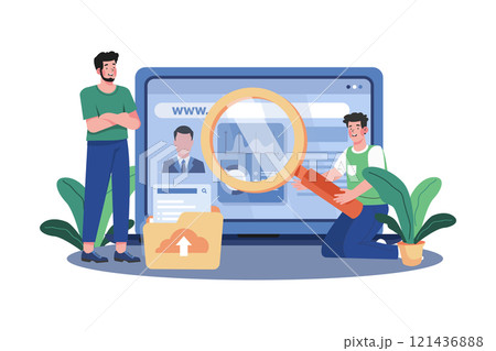 SEO specialists increase online visibility through optimization. 121436888